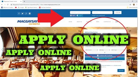 www magsaysaycareers com online application login